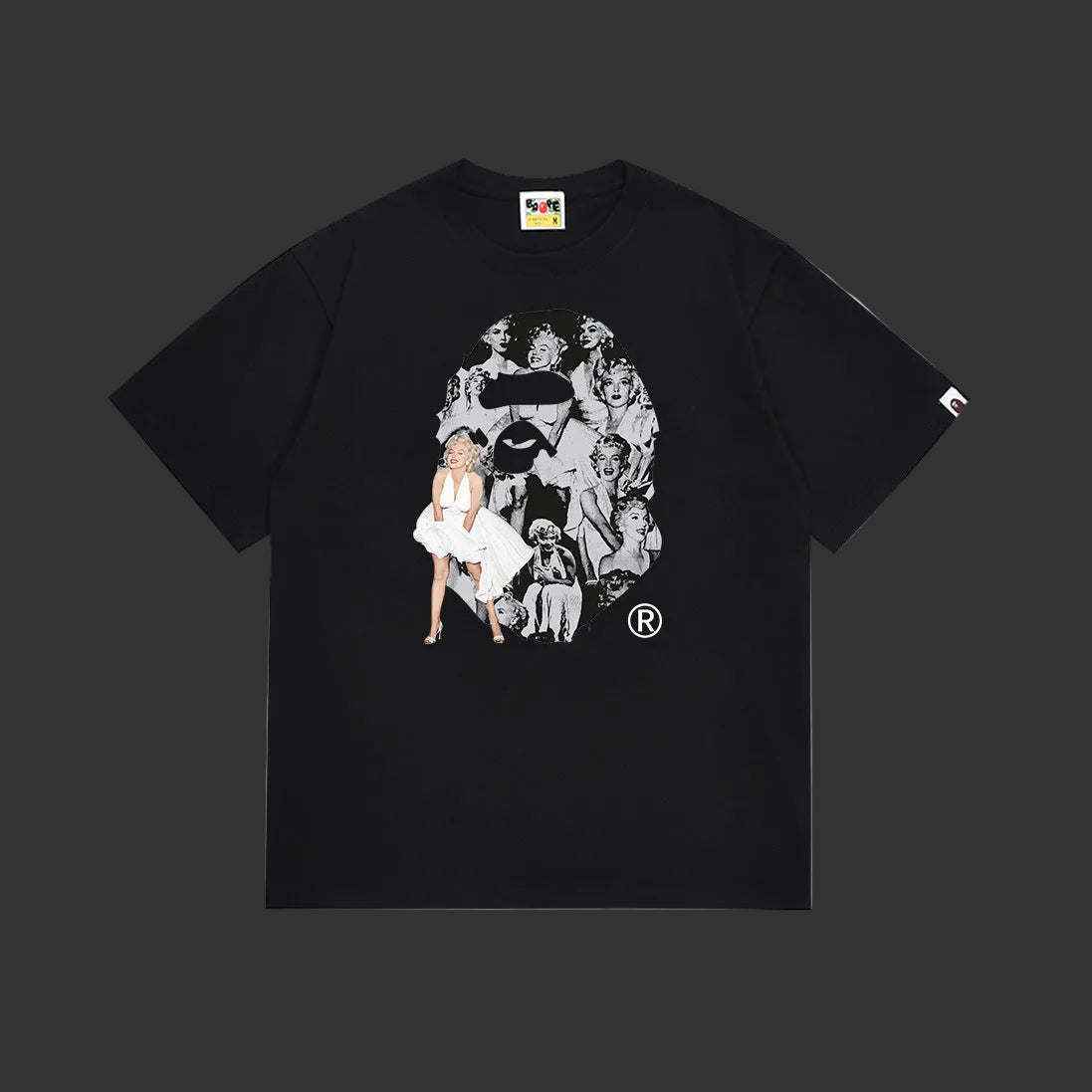 BAPE MARILYN MONROE BIG APE HEAD TEE (black)