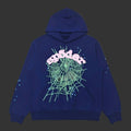 Sp5der OG Web Hoodie Navy Pink