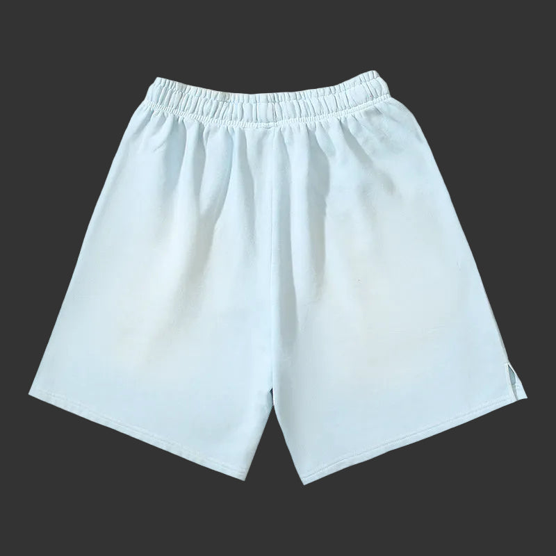Hellstar 'Path to Paradise' Fleece Shorts Baby Blue