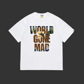 BAPE WORLD GONE MAD TEE (white)