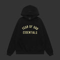 Fear of God Essentials Arch Logo Hoodie 'Jet Black'