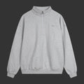 Alo Accolade Quarter Zip Pullover Heather Grey