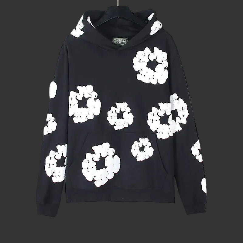 Denim Tears Cotton Wreath Black Pullover