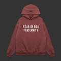 Fear of God Essentials Fraternity Heavy Fleece Hoodie 'Crimson'