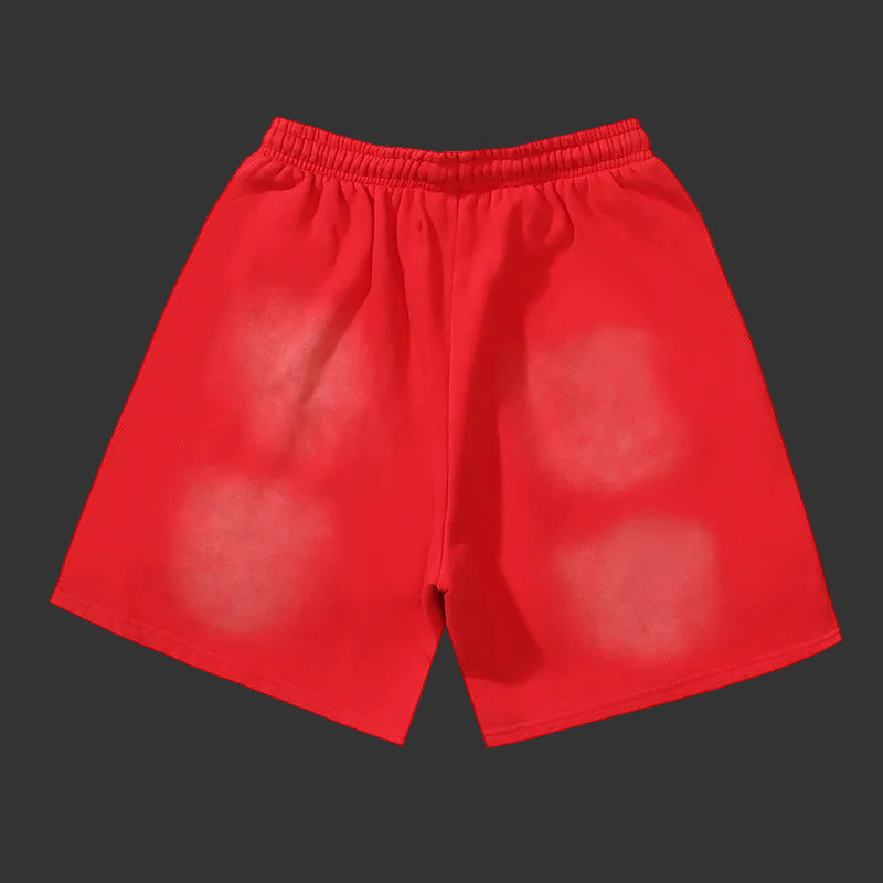 Hellstar Sports Flame Shorts Red