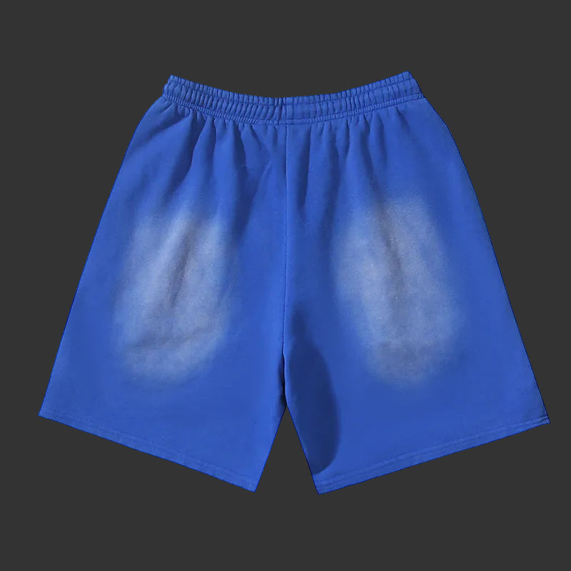 Hellstar Sports Flame Shorts Blue
