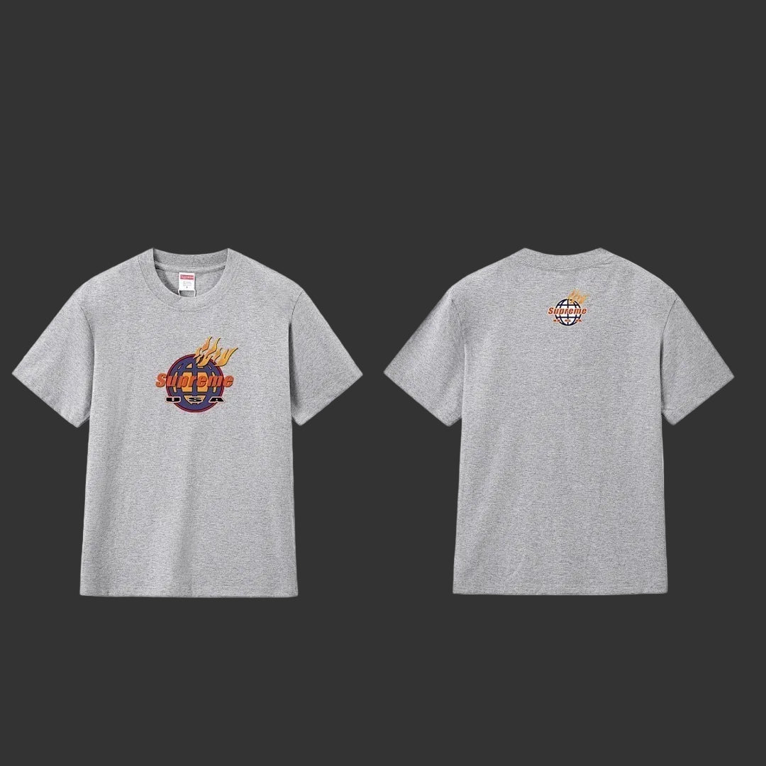 Supreme x NBA “Flaming Basketball” Tee