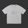 Alo Candy Heart Graphic Heather Grey Tee