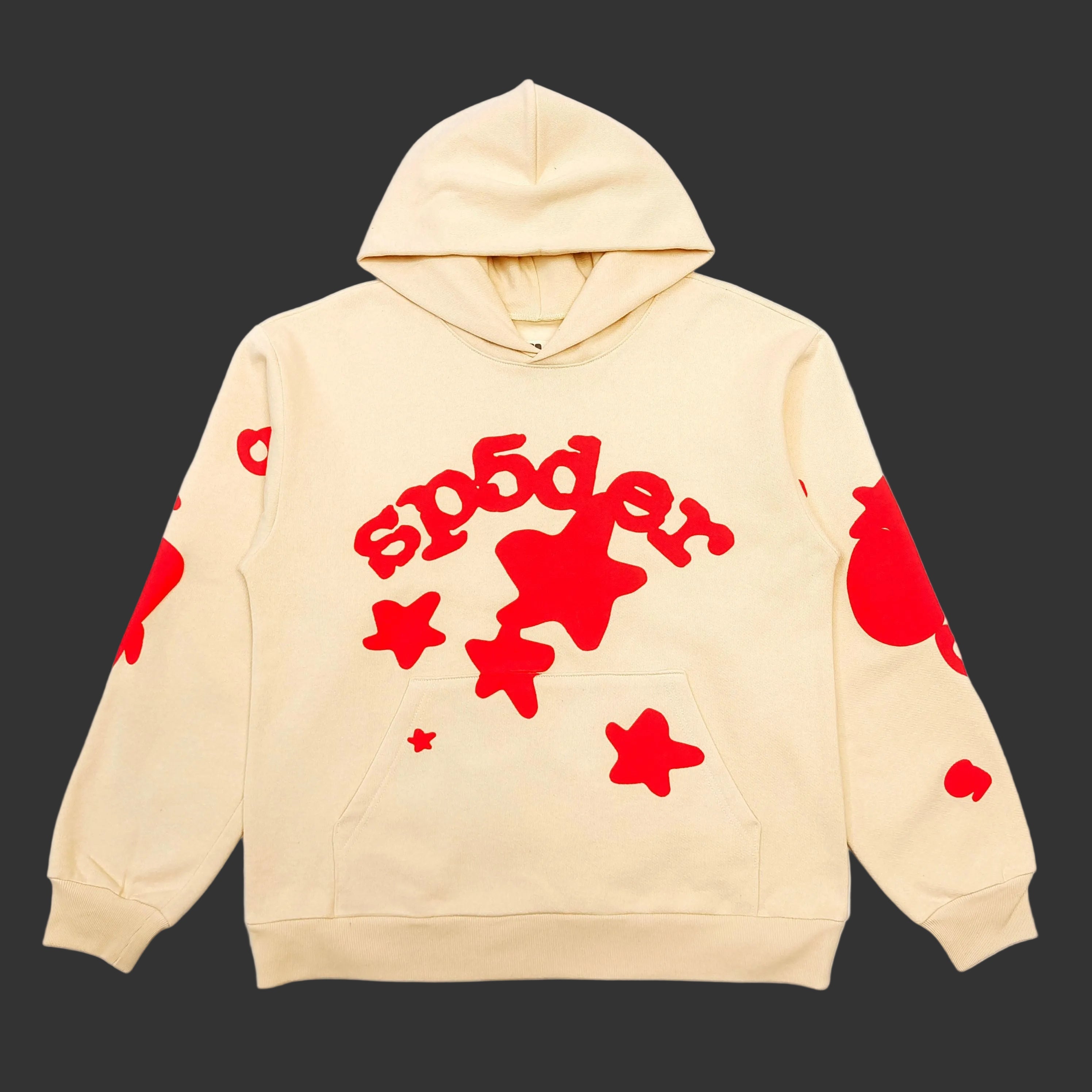Sp5der White Red Beluga Hoodie