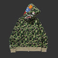 1st Camo Shark Full Zip Hoodie Green