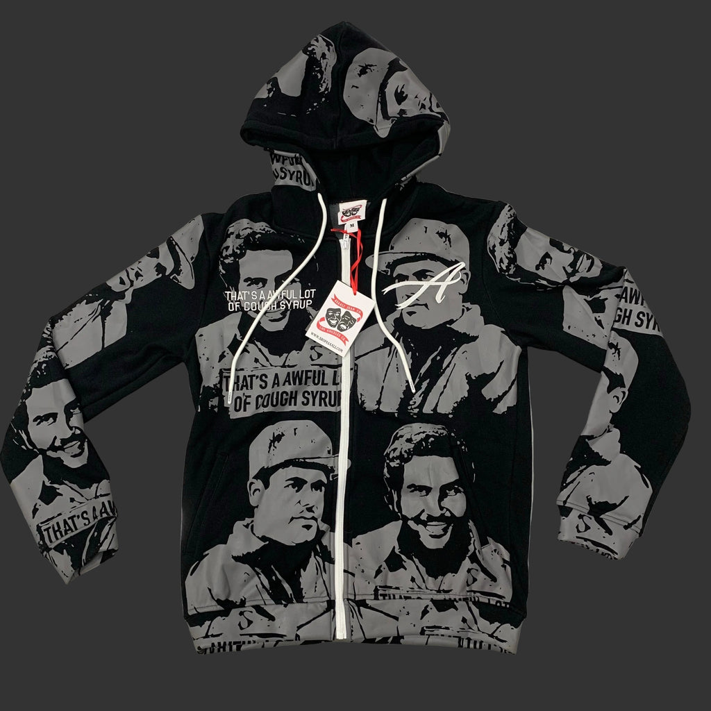 Cough Syrup x Asaali Narcos Zip Up Grey