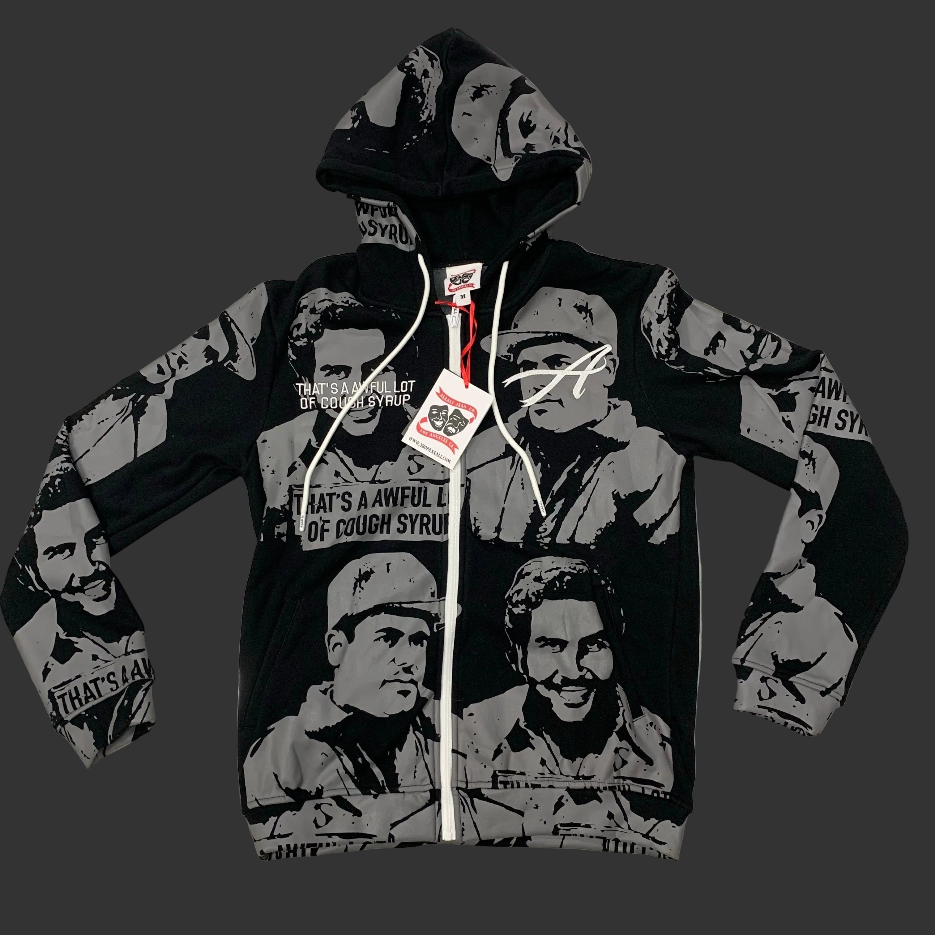 Cough Syrup x Asaali Narcos Zip Up Grey