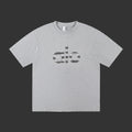 Alo Silver Reflective Heather Grey Logo Tee