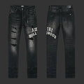 Amiri Hollywood Repaired Jeans (Faded Black)