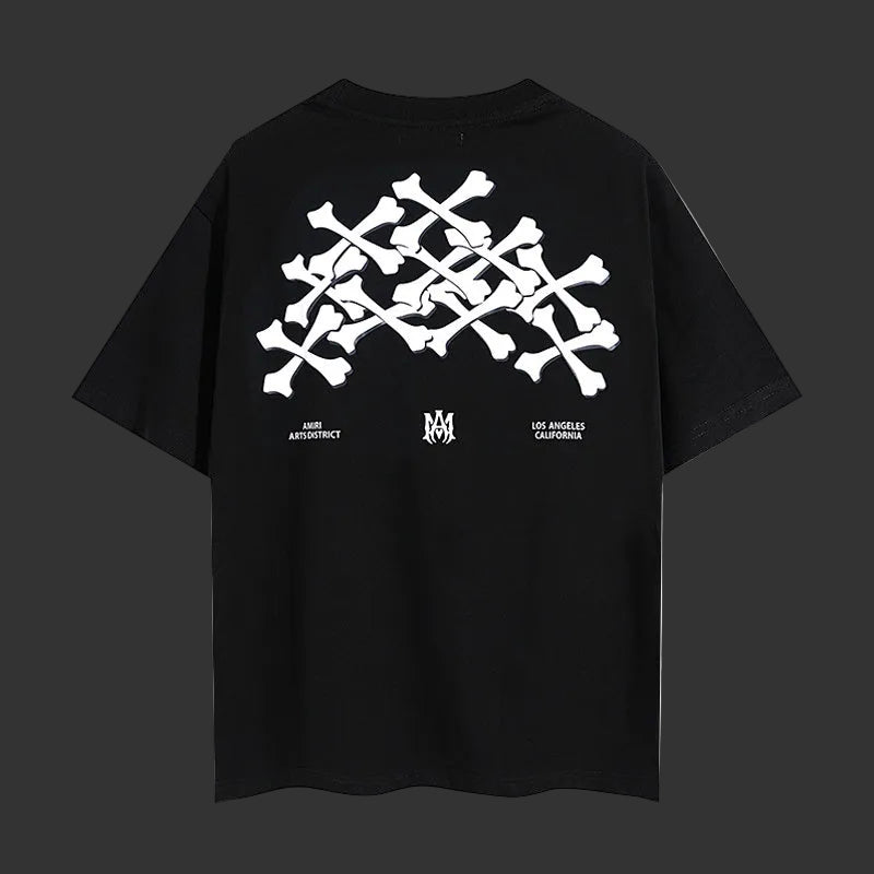 Amiri Bones Stacked Tee (black)