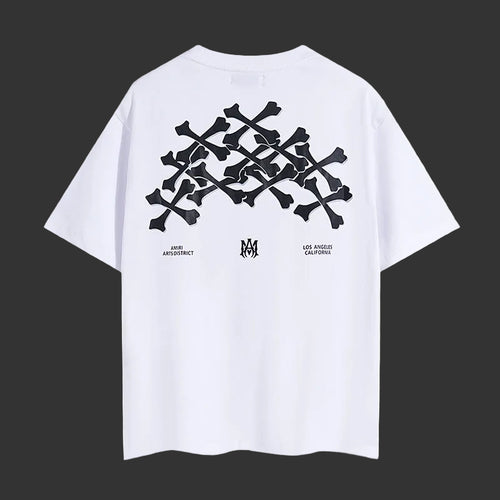 Amiri Bones Stacked Tee (white)