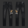 Amiri Logo Jeans (Black/Gold Star)