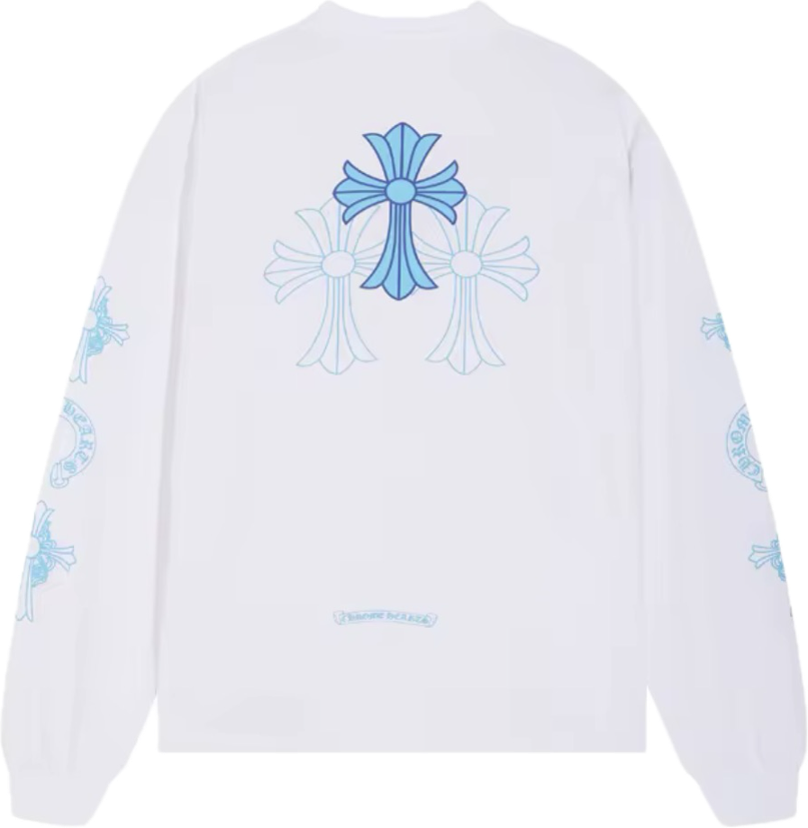 Chrome Hearts Triple Cross Logo L/S T - Shirt