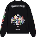 Chrome Hearts-Longsleeve Multi Color Cross Cemetary