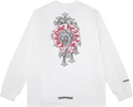 Chrome Hearts Red Cross White Longsleeve