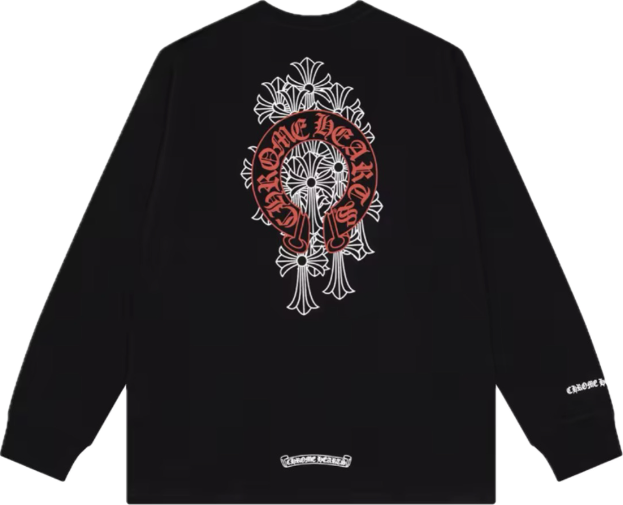 Chrome Hearts Red Cross Black Longsleeve