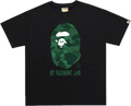 BAPE ABC CAMO BIG APE HEAD TEE MENS (black x green)