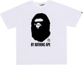 BAPE ABC CAMO BIG APE HEAD TEE MENS (white x black)