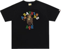 BAPE COLORS COLLEGE MILO TEE MENS (black)