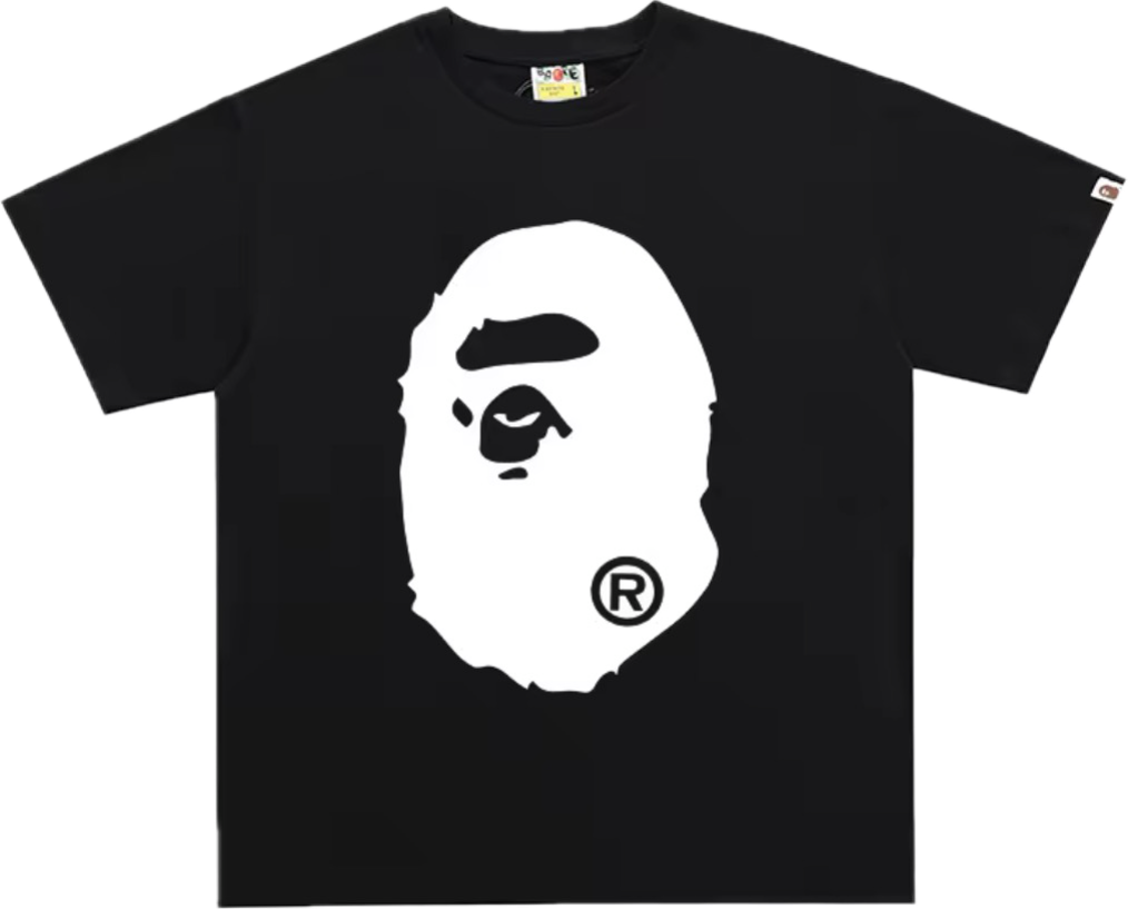 BAPE B&W BIG APE TEE MENS
