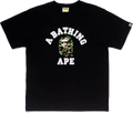 BAPE ABC CAMO COLLEGE TEE MENS (black x green)