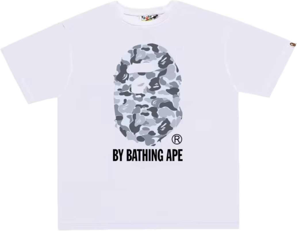 BAPE ABC CAMO BIG APE TEE MENS (light grey)