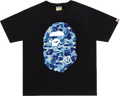 BAPE CAMO BIG APE HEAD TEE MENS (black x blue)