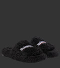 Balenciaga Fur Slides Black