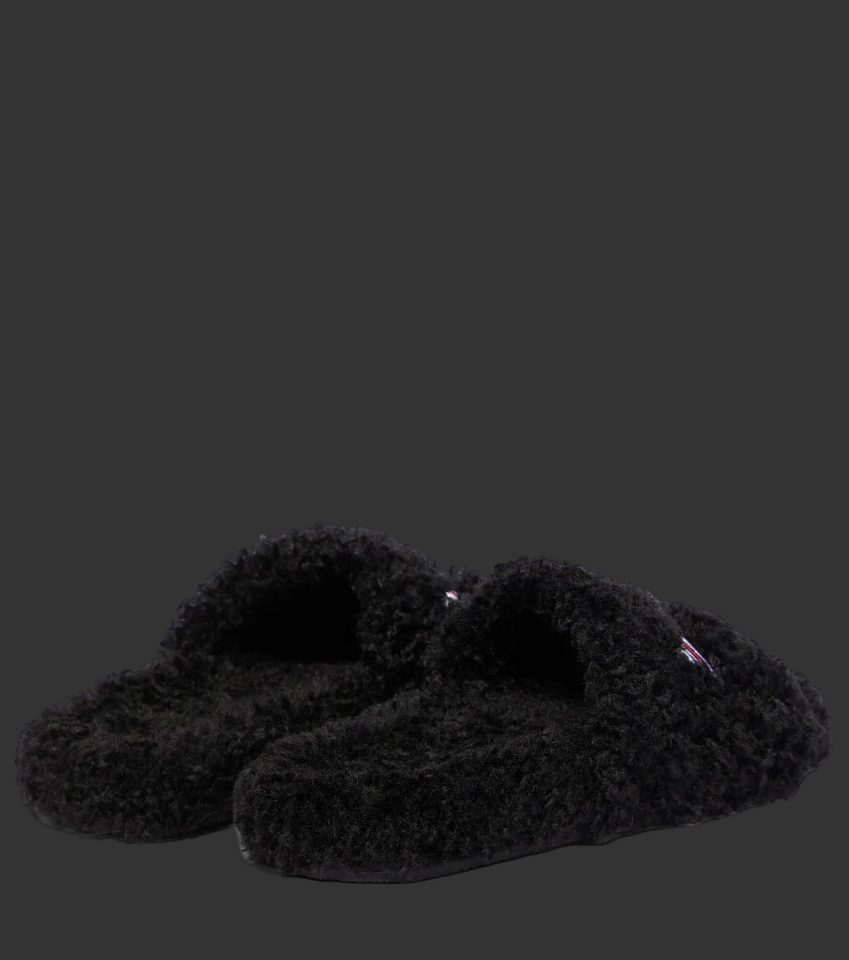 Balenciaga Fur Slides Black