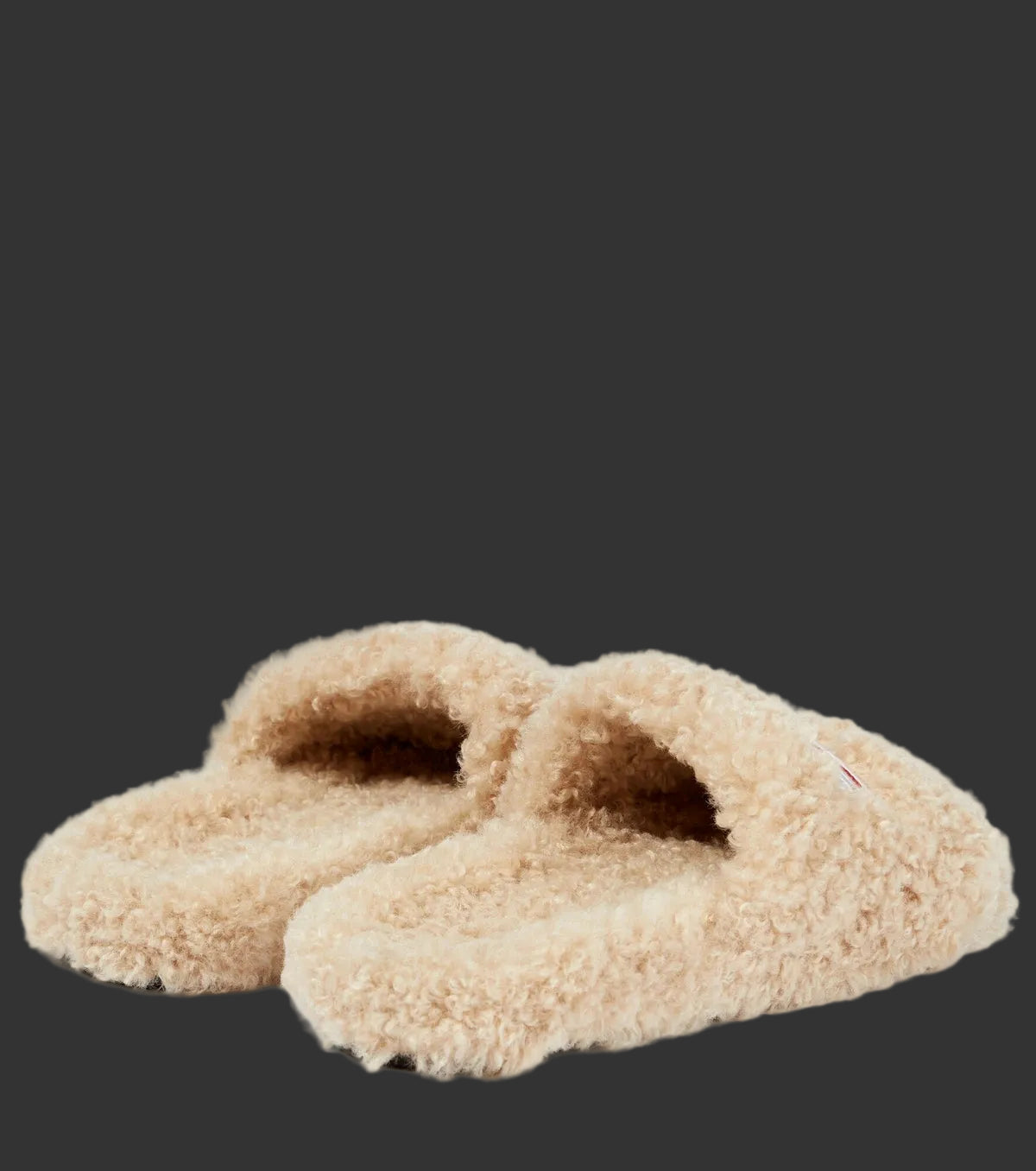 Balenciaga Fur Slides White