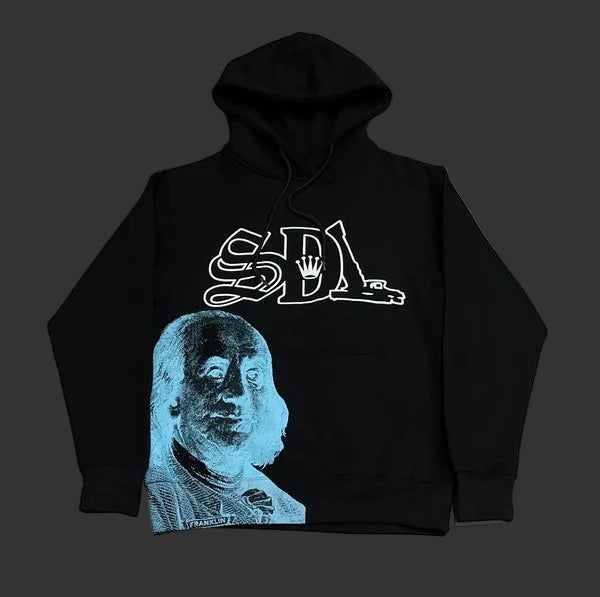 SDL Hoodie Black/Blue