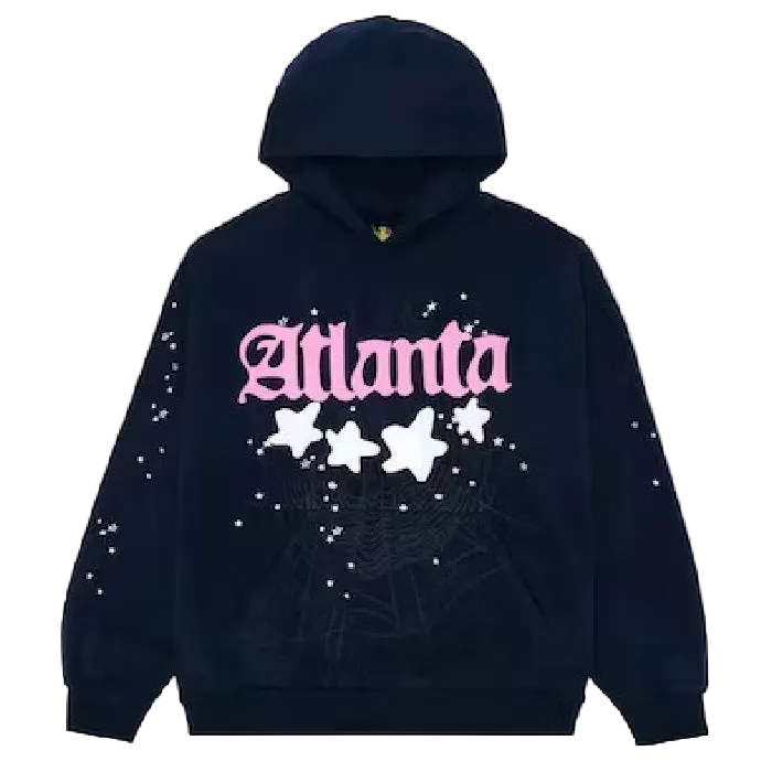 Sp5der Navy Atlanta Hoodie