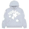 Sp5der Grey Beluga Hoodie