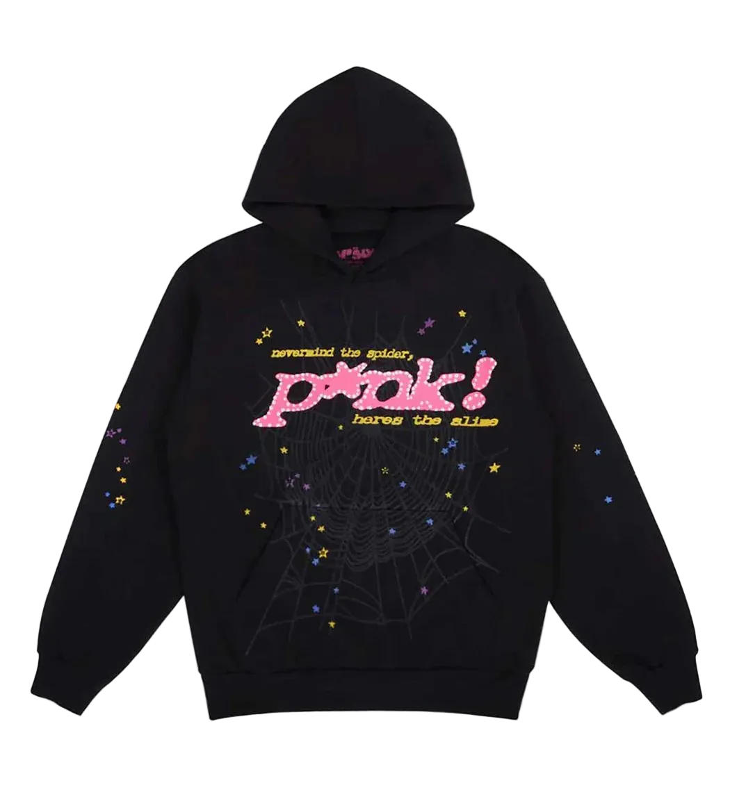 Pink v2 Hoodie Black