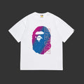 BAPE GRADIENT SPECKLE APE HEAD TEE (white)
