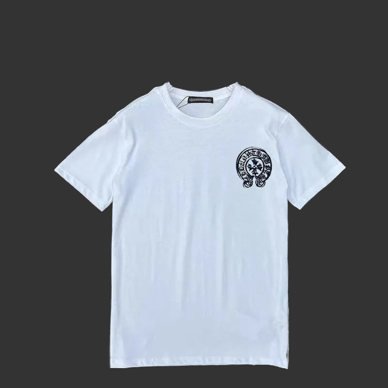 Chrome Hearts Black Dagger Scroll Pocket Tee (White)