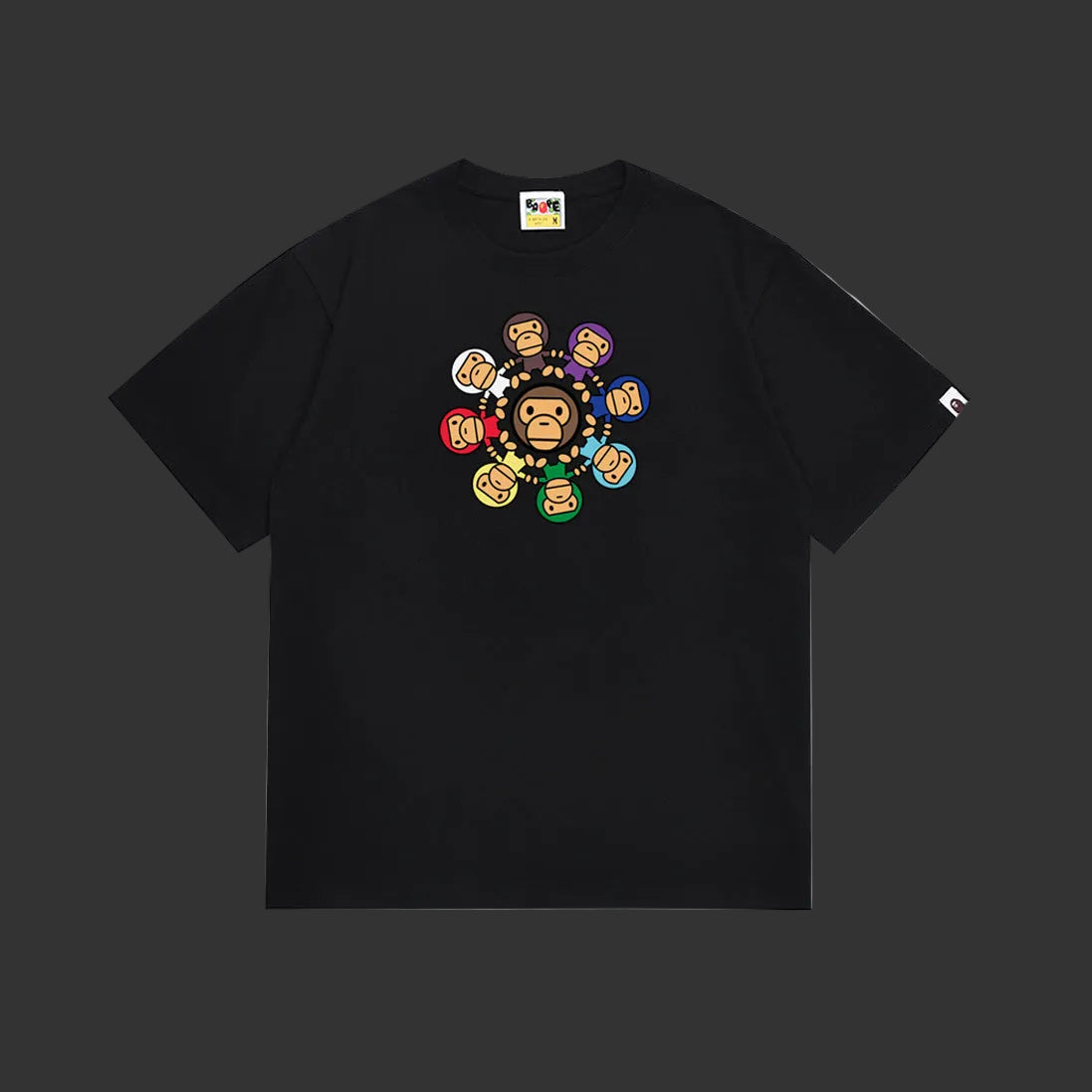 BAPE MILO CIRCLE TEE (black)
