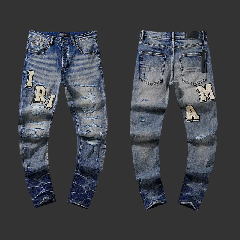 Amiri Skinny Varsity Logo Jean