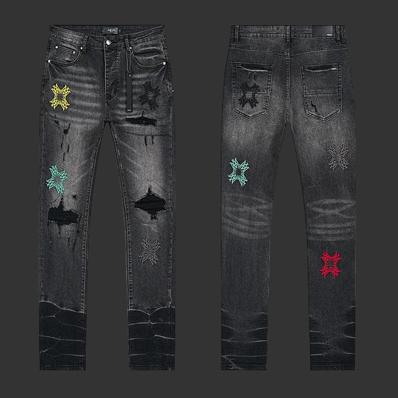 Amiri Skinny Multi-Patch Jean