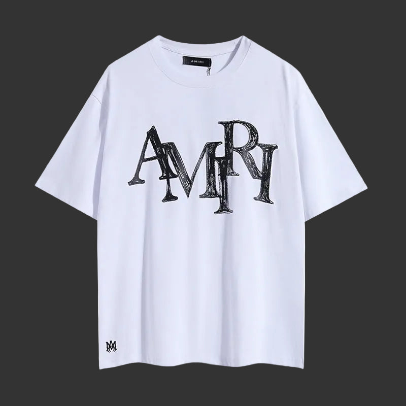 Amiri Sketch Logo Tee (white)