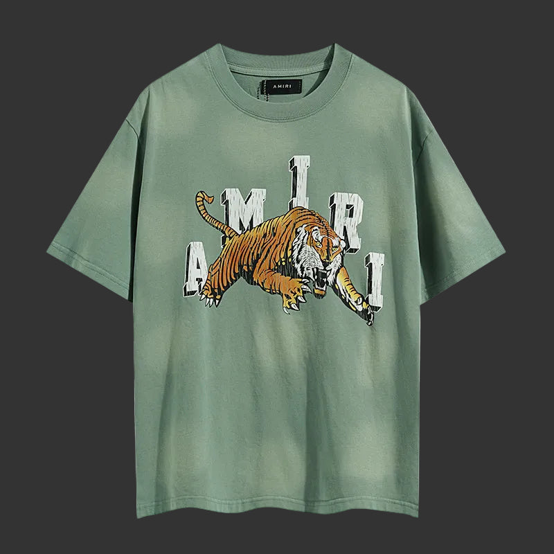 Amiri Tiger Collegiate Tee (green)