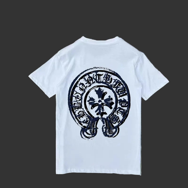 Chrome Hearts Black Dagger Scroll Pocket Tee (White)