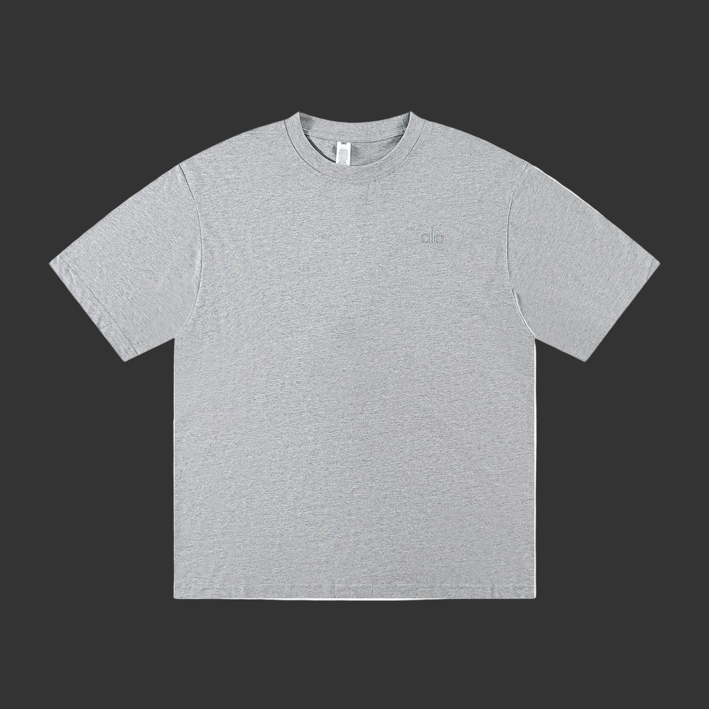 Alo Essential Short Sleeve Street Tee Heather Grey