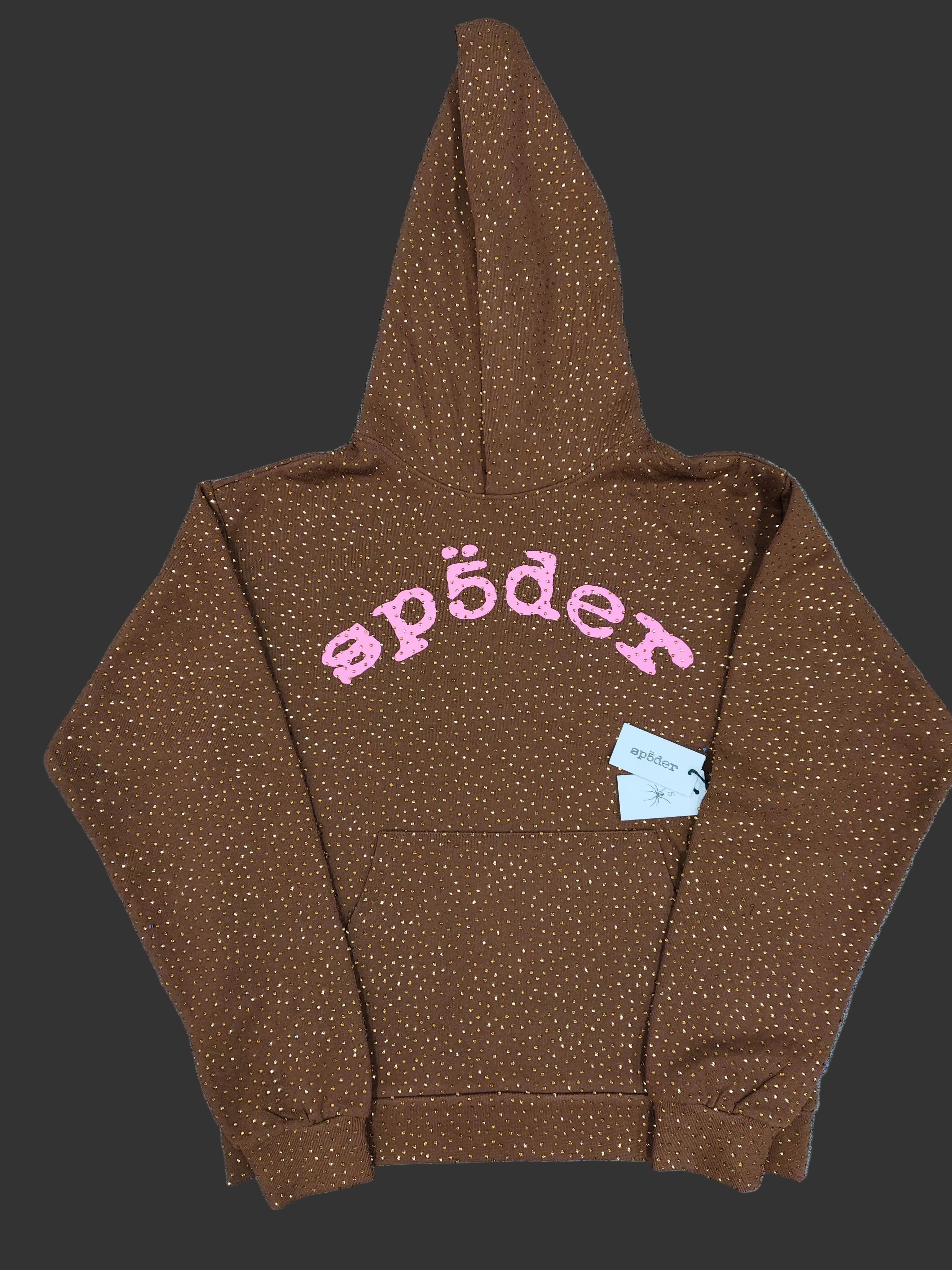 Sp5der Brown VVS Hoodie