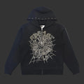 Sp5der OG Web Studded Zip Hoodie